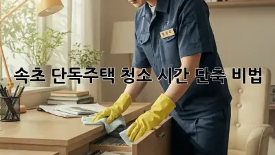 속초 단독주택 청소 시간 단축 비법!